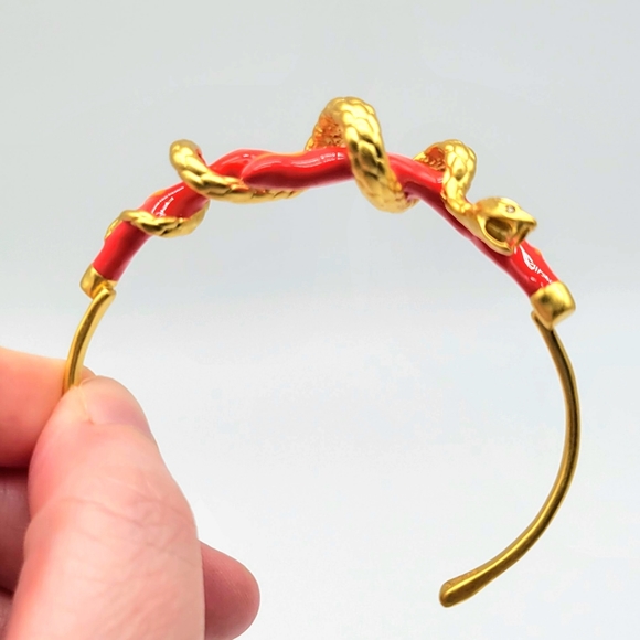 SOLD- Alexis Bittar Sea Snake in the Coral Reef Adjustable Cuff w/ - Picture 13 of 17